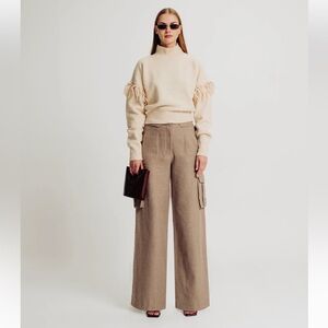 TORN BY RONNY KOBO Bernard Pant in Color Brown Sand - Retails $325
